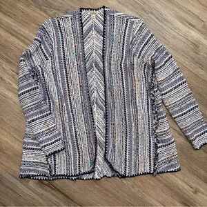 Lucky Brand Knit Open Cardigan Sweater Med size